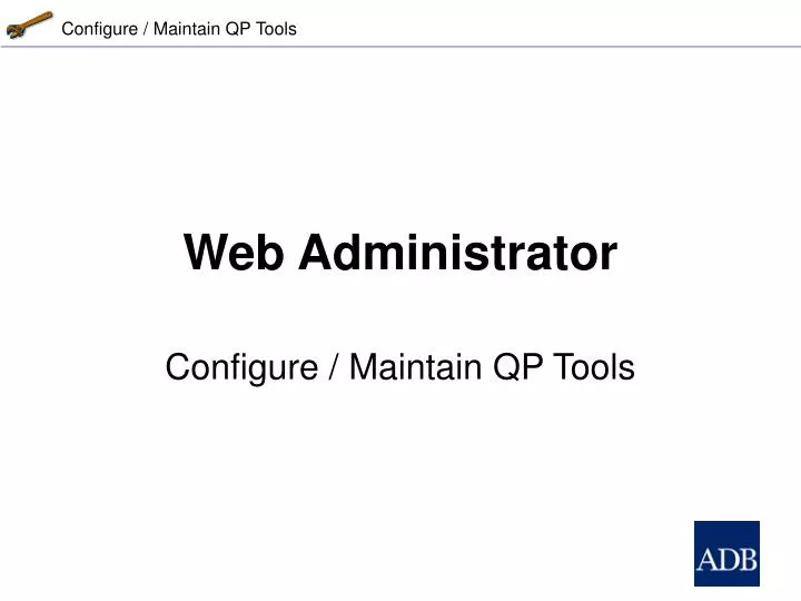 web administrator