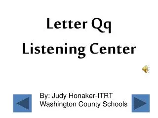 By: Judy Honaker-ITRT Washington County Schools