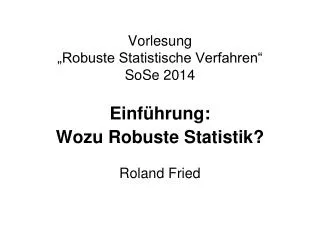 vorlesung robuste statistische verfahren sose 2014