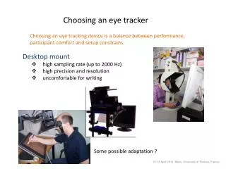Choosing an eye tracker