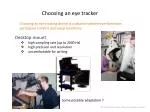 Choosing an eye tracker - slide 1