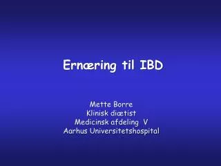 ern ring til ibd