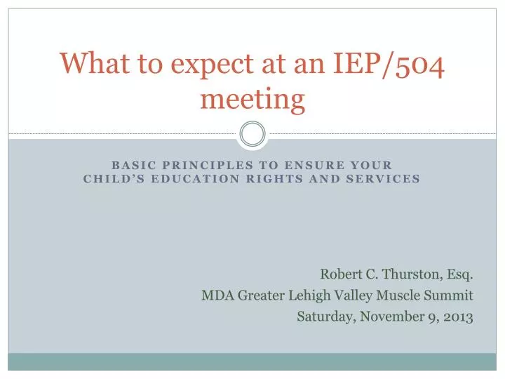 what to expect at an iep 504 meeting