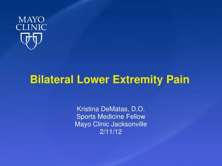 bilateral lower extremity pain