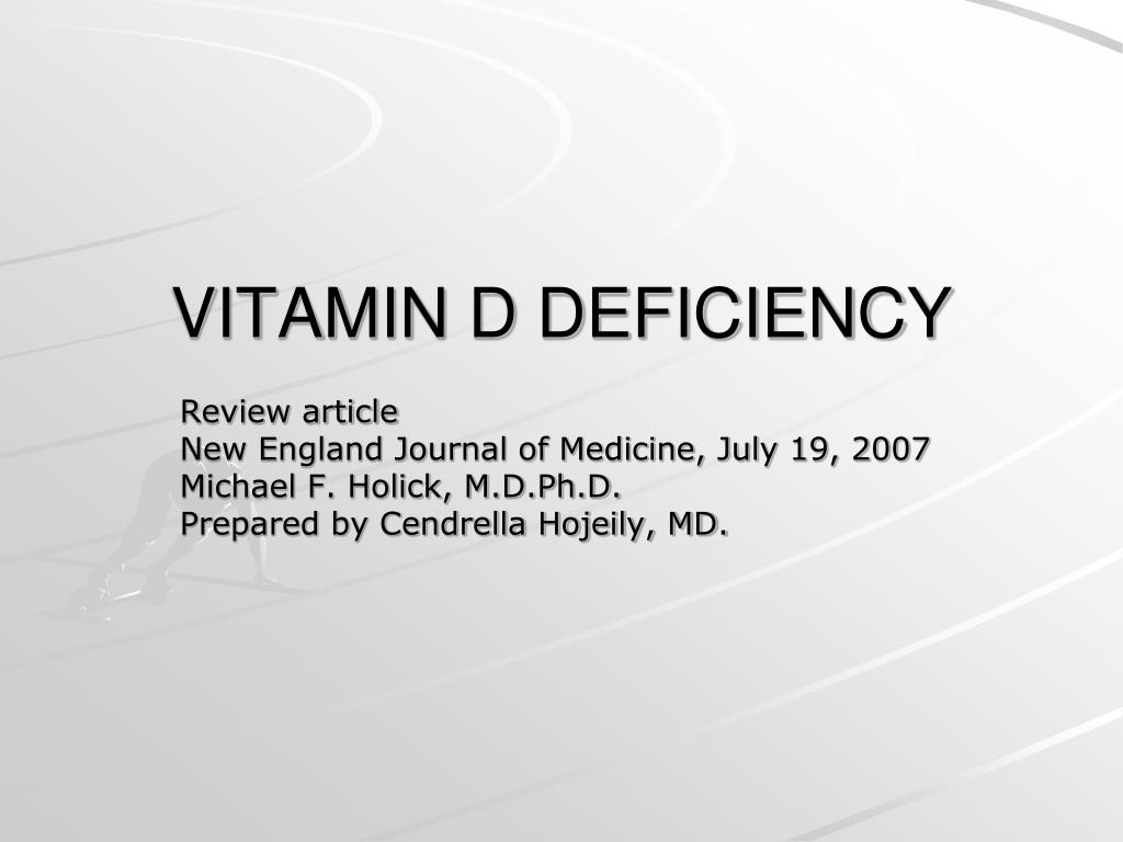 PPT - VITAMIN D DEFICIENCY PowerPoint Presentation, free download - ID ...