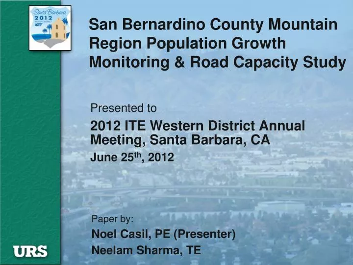 san bernardino county mountain region population growth monitoring road capacity study