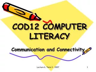 COD12 COMPUTER LITERACY