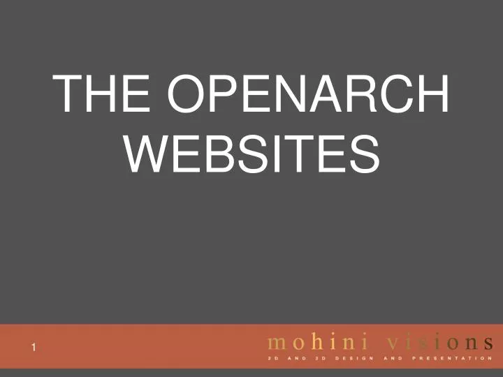 the openarch websites