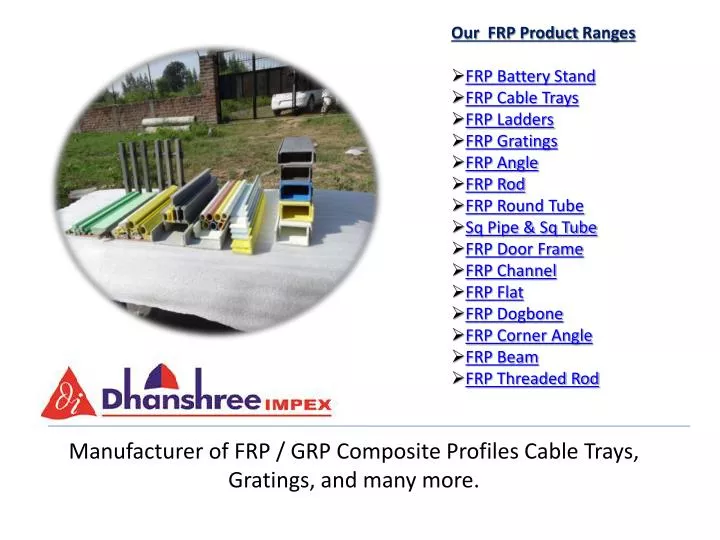 manufacturer of frp grp composite profiles cable trays gratings and many more