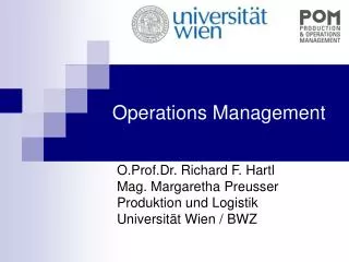 operations management