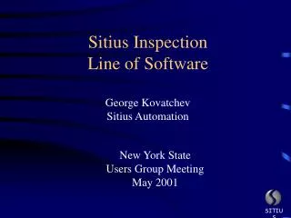 George Kovatchev Sitius Automation