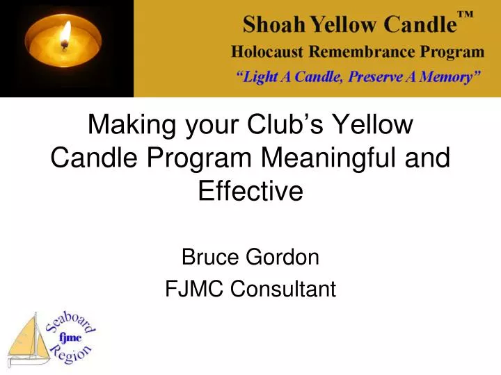 making your club s yellow candle program meaningful and effective