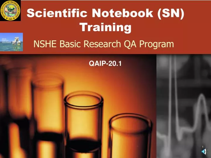 scientific notebook sn training