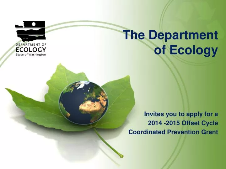 the department of ecology