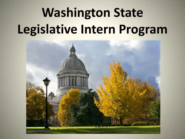 washington state legislative intern program