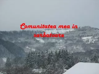 comunitatea mea in sarbatoare