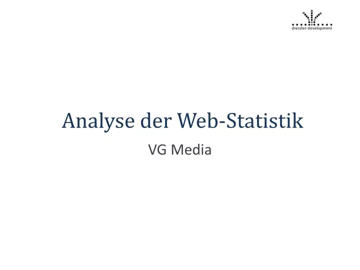 analyse der web statistik