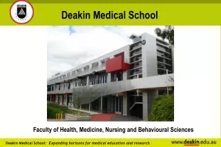Faculty of Health, Medicine, Nursing and Behavioural Sciences