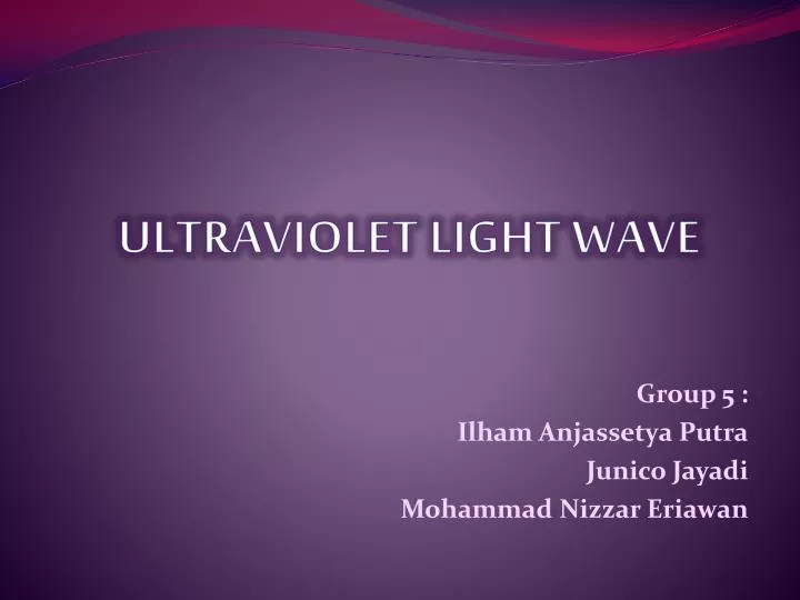 ultraviolet light wave