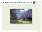 ENGLISH LANGUAGE PROFICIENCY@ UQ - slide 1