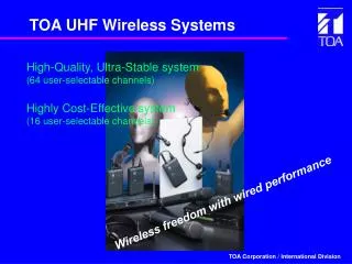 TOA UHF Wireless Systems
