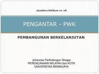 pengantar pwk