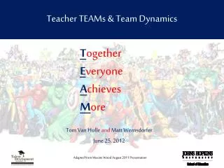 Teacher TEAMs &amp; Team Dynamics