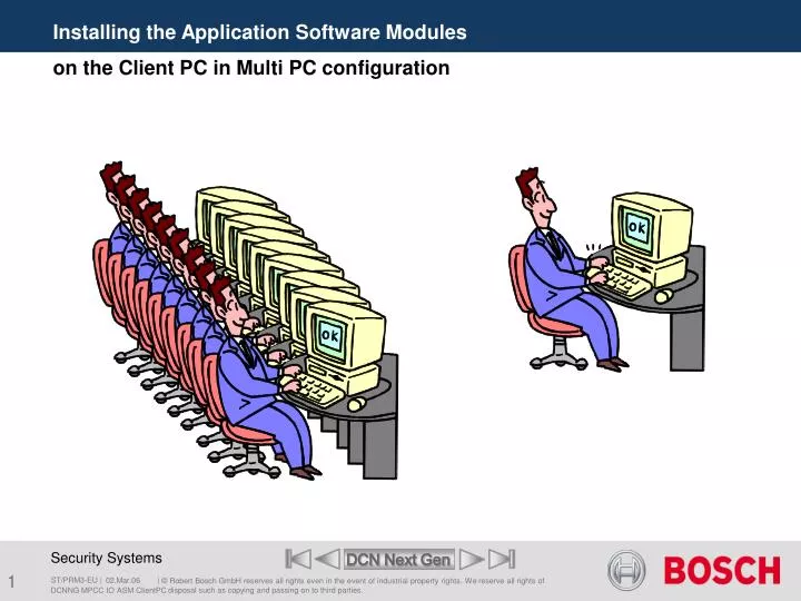 installing the application software modules
