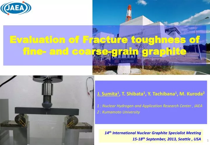evaluation of fracture toughness of fine and coarse grain graphite