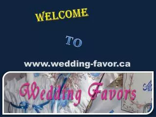 Wedding Favors Canada