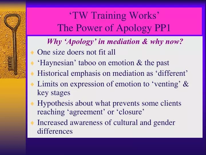 tw training works the power of apology pp1