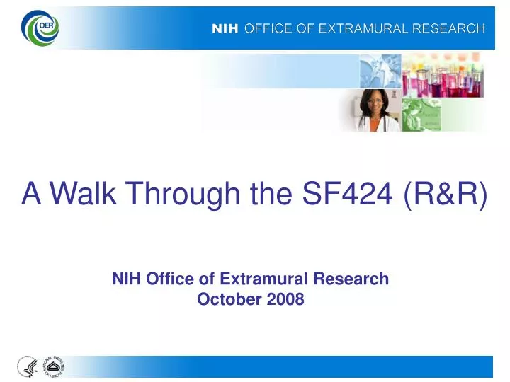 a walk through the sf424 r r
