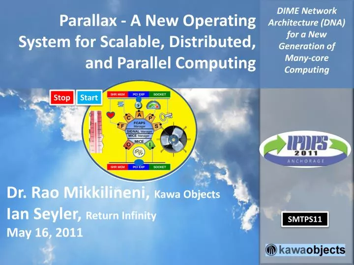 parallax a new operating system for scalable distributed and parallel computing