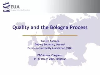 Quality and the Bologna Process