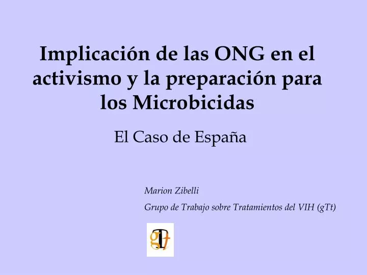 implicaci n de las ong en el activismo y la preparaci n para los microbicidas