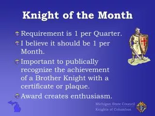 Knight of the Month