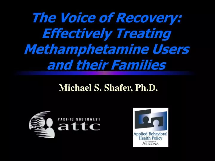 the voice of recovery effectively treating methamphetamine users and their families