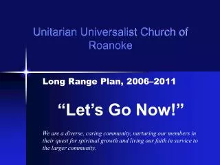 Unitarian Universalist Church of Roanoke