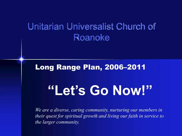 unitarian universalist church of roanoke