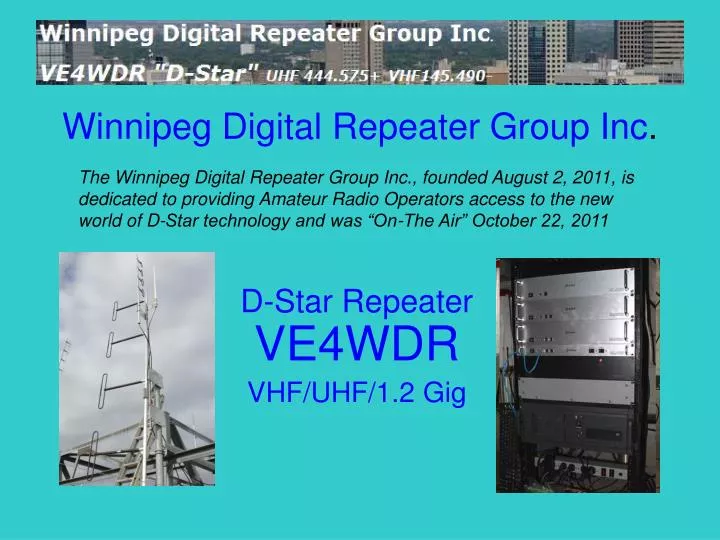 winnipeg digital repeater group inc