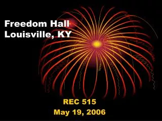 Freedom Hall Louisville, KY