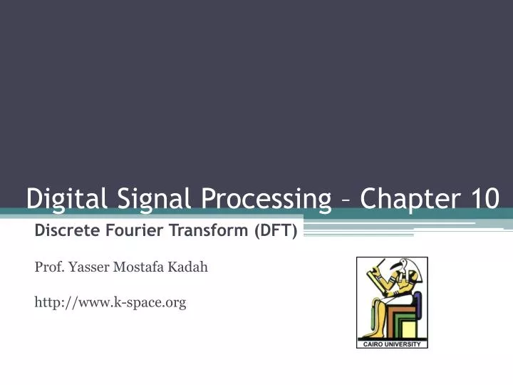 digital signal processing chapter 10