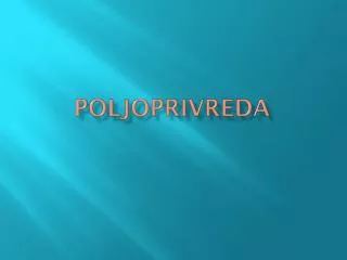 poljoprivreda