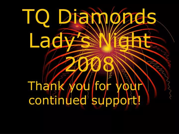 tq diamonds lady s night 2008