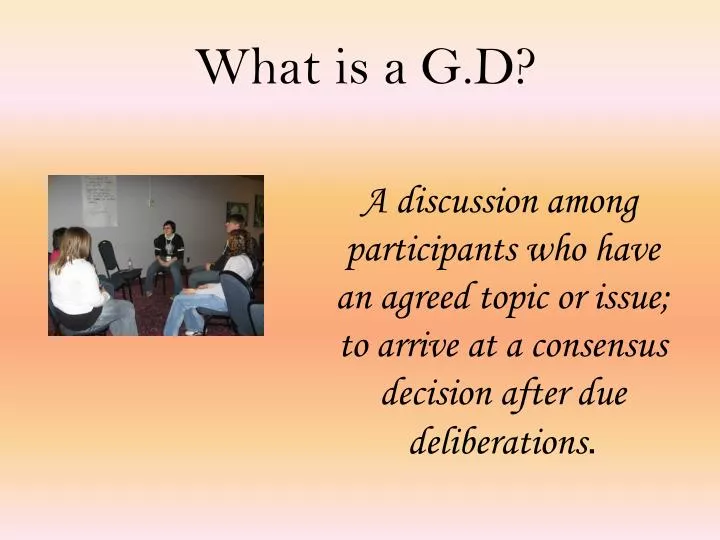 what is a g d