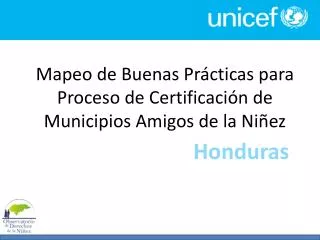 mapeo de buenas pr cticas para proceso de certificaci n de municipios amigos de la ni ez