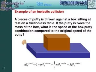 Example of an inelastic collision