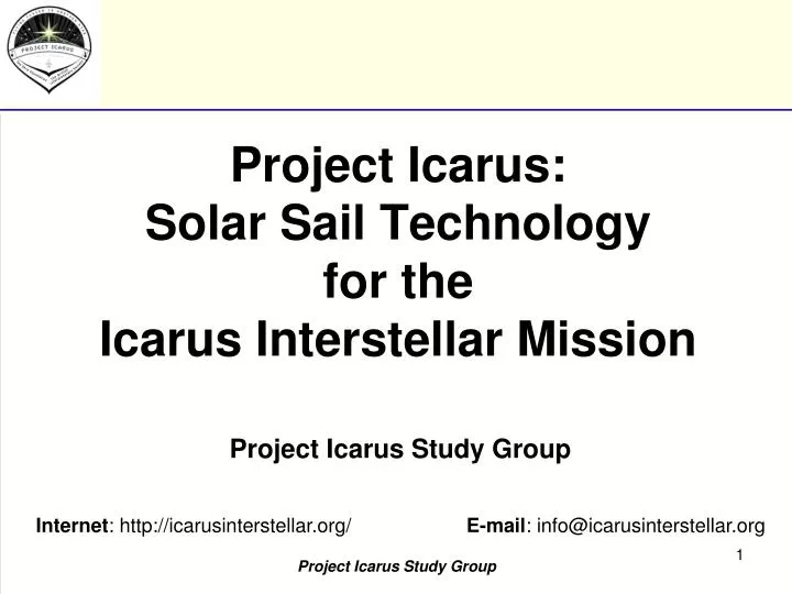 project icarus solar sail technology for the icarus interstellar mission