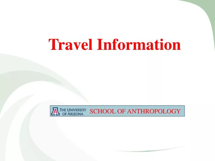 travel information