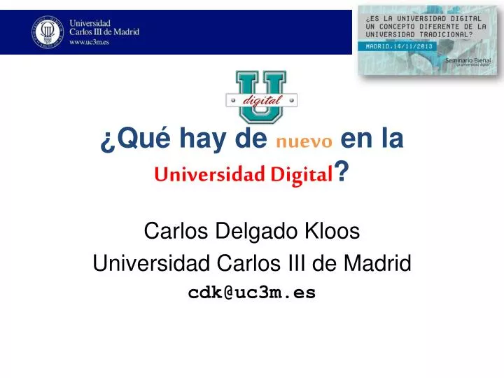 qu hay de nuevo en la universidad digital